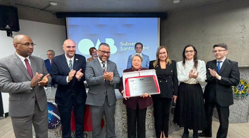 OAB Santo André e ESA homenageiam a  professora Ivani Contini Bramante, celebram legado jurídico e inspiram novas gerações da advocacia