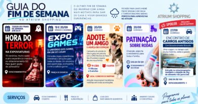 Atrium Shopping tem games, terror, patinação e adoção de pets neste fim de semana