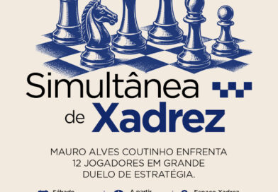 Campeão paulista de xadrez enfrenta 12 jogadores ao mesmo tempo em desafio aberto ao público em Santo André