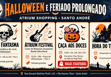 Atrium Shopping tem Halloween, feira temática e tributo aos Mamonas no feriado prolongado